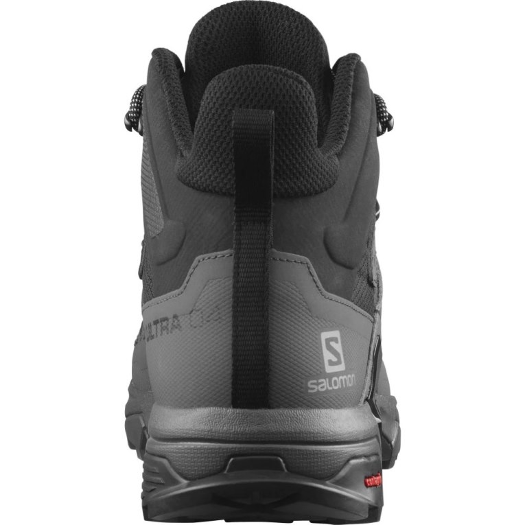 Black Salomon X Ultra 4 Mid Wide GTX Men's Hiking Boots | IE QF3892